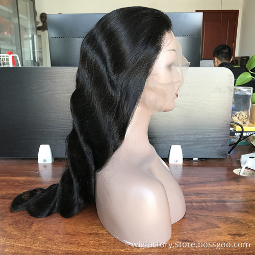 accept custom full hd lace indian hair wig, body wave raw indian wig hd lace front wig 13x6